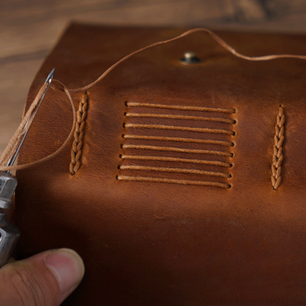 Mini Premium Handmade Cowhide Leather Notebook NO012