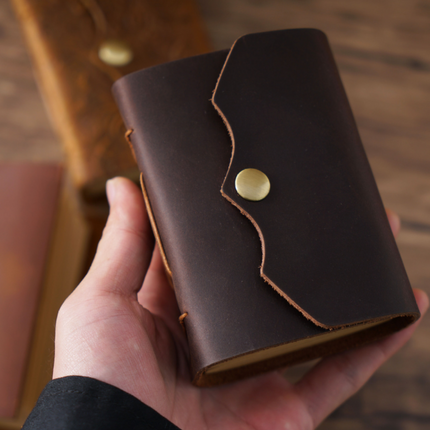 Mini Premium Handmade Cowhide Leather Notebook NO012