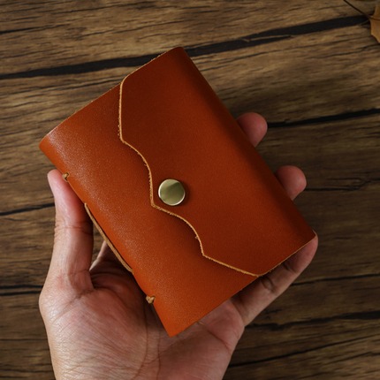 Mini Premium Handmade Cowhide Leather Notebook NO012