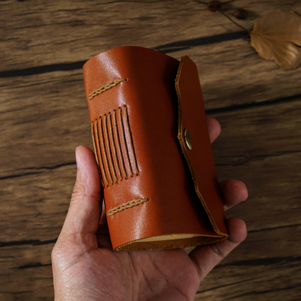Mini Premium Handmade Cowhide Leather Notebook NO012