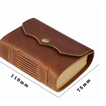 Mini Premium Handmade Cowhide Leather Notebook NO012