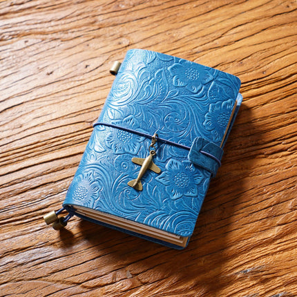 Premium Handmade Leather Notebook – Buckle Strap Closure NO008