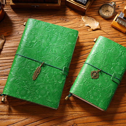 Premium Handmade Leather Notebook – Buckle Strap Closure NO008