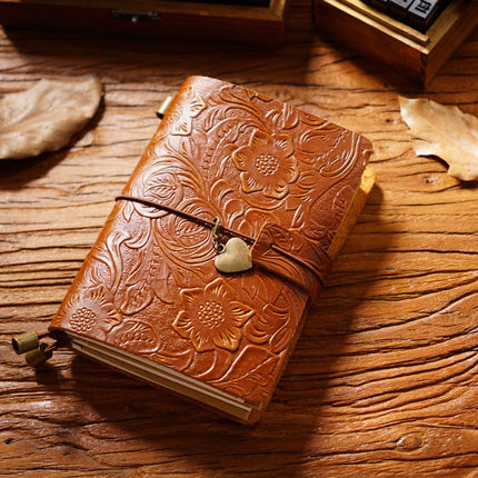 Premium Handmade Leather Notebook – Buckle Strap Closure NO008