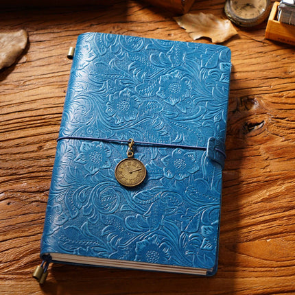 Premium Handmade Leather Notebook – Buckle Strap Closure NO008