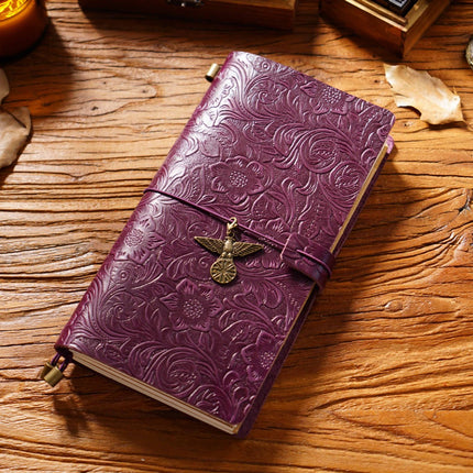 Premium Handmade Leather Notebook – Buckle Strap Closure NO008