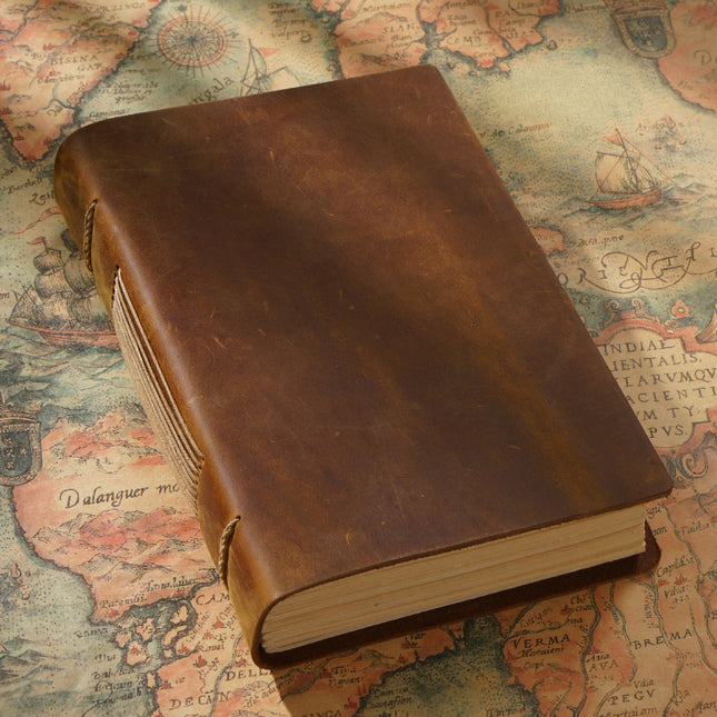 Minimalist Handmade Leather Notebook - NO004