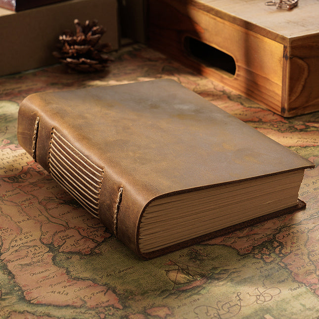 Minimalist Handmade Leather Notebook - NO004