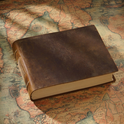 Minimalist Handmade Leather Notebook - NO004