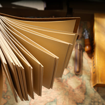 Minimalist Handmade Leather Notebook - NO004