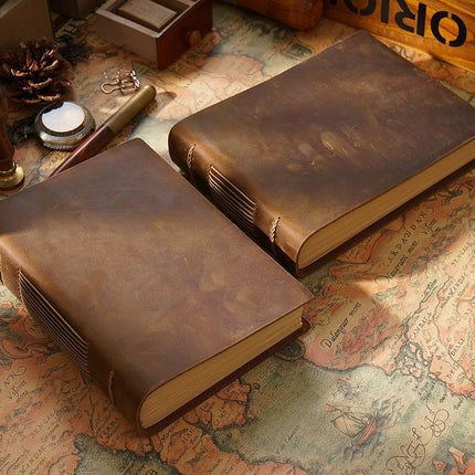 Minimalist Handmade Leather Notebook - NO004