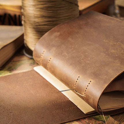 Minimalist Handmade Leather Notebook - NO004