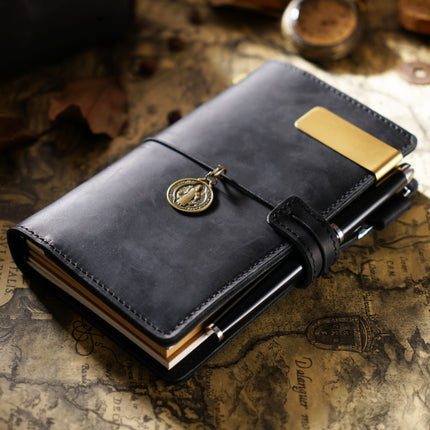 Handmade Leather Journal – Thread-Bound & Refillable - NO007