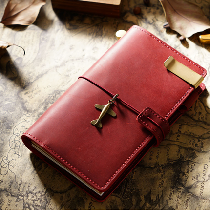 Handmade Leather Journal – Thread-Bound & Refillable - NO007