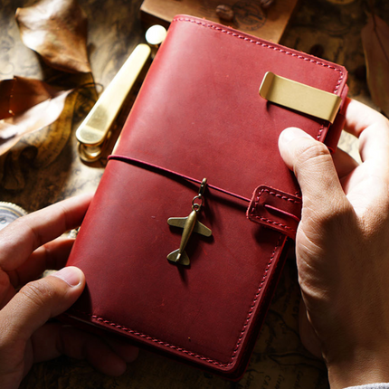 Handmade Leather Journal – Thread-Bound & Refillable - NO007
