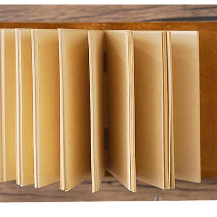 Handmade Leather Notebook With Strap Closure - NO002