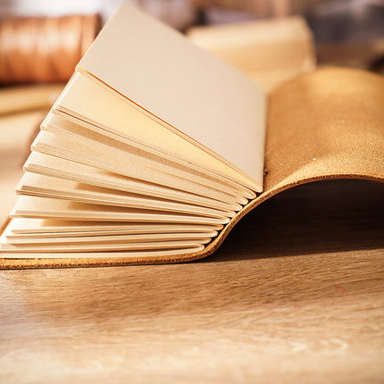 Handmade Leather Notebook With Strap Closure - NO002