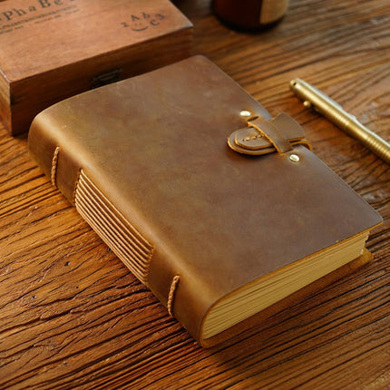 Buckle Closure – Handmade Genuine Leather Journal - NO003
