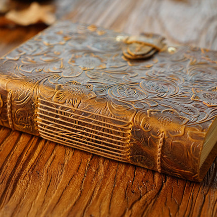 Buckle Closure – Handmade Genuine Leather Journal - NO003