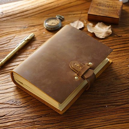 Buckle Closure – Handmade Genuine Leather Journal - NO003