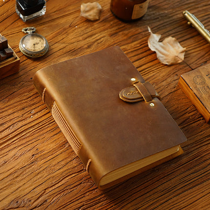 Buckle Closure – Handmade Genuine Leather Journal - NO003
