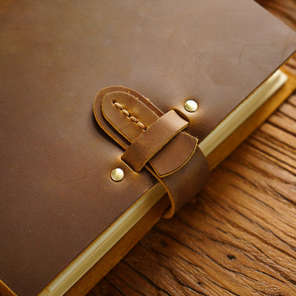 Buckle Closure – Handmade Genuine Leather Journal - NO003