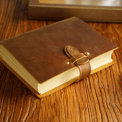 Buckle Closure – Handmade Genuine Leather Journal - NO003