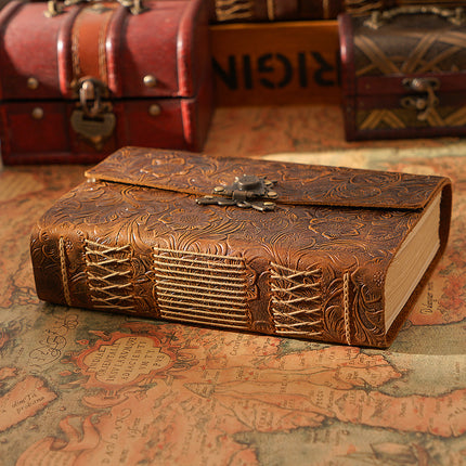 Butterfly Lock Handmade Leather Diary – NO001
