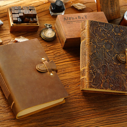 Buckle Closure – Handmade Genuine Leather Journal - NO003